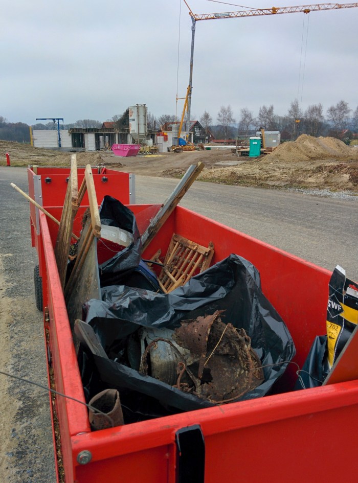 Müllberge in der Thielheide